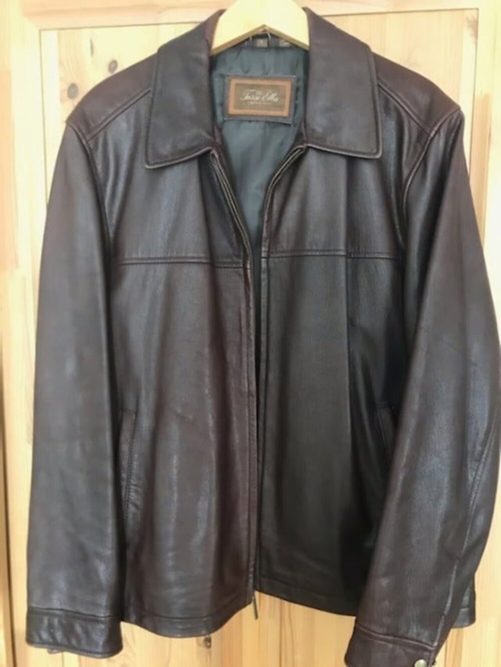Tasso Elba Genuine Leather Formal Jacket